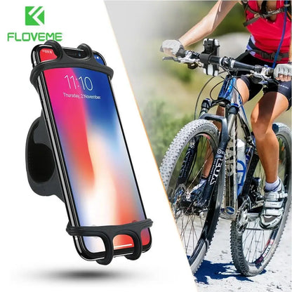 Waterproof Bike Phone Holder – GPS Mount, Silicone Net Grip