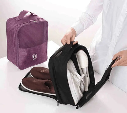 Waterproof Foldable Travel Shoe Bag – 3-in-1, 6 Colors, 29cm