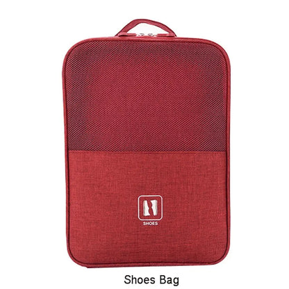 Waterproof Foldable Travel Shoe Bag – 3-in-1, 6 Colors, 29cm