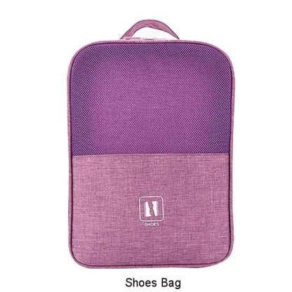 Waterproof Foldable Travel Shoe Bag – 3-in-1, 6 Colors, 29cm