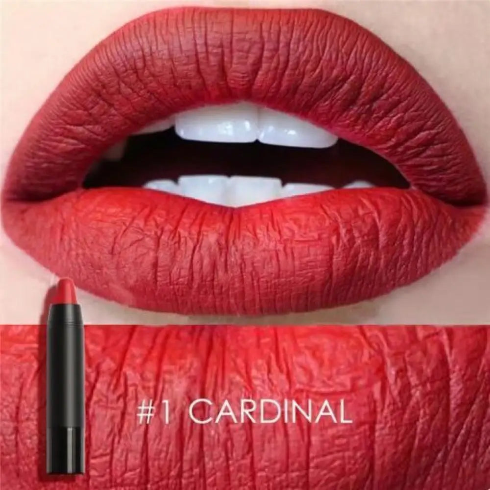 Waterproof Matte Lipstick – Long-Lasting, 19 Shades, All Skin