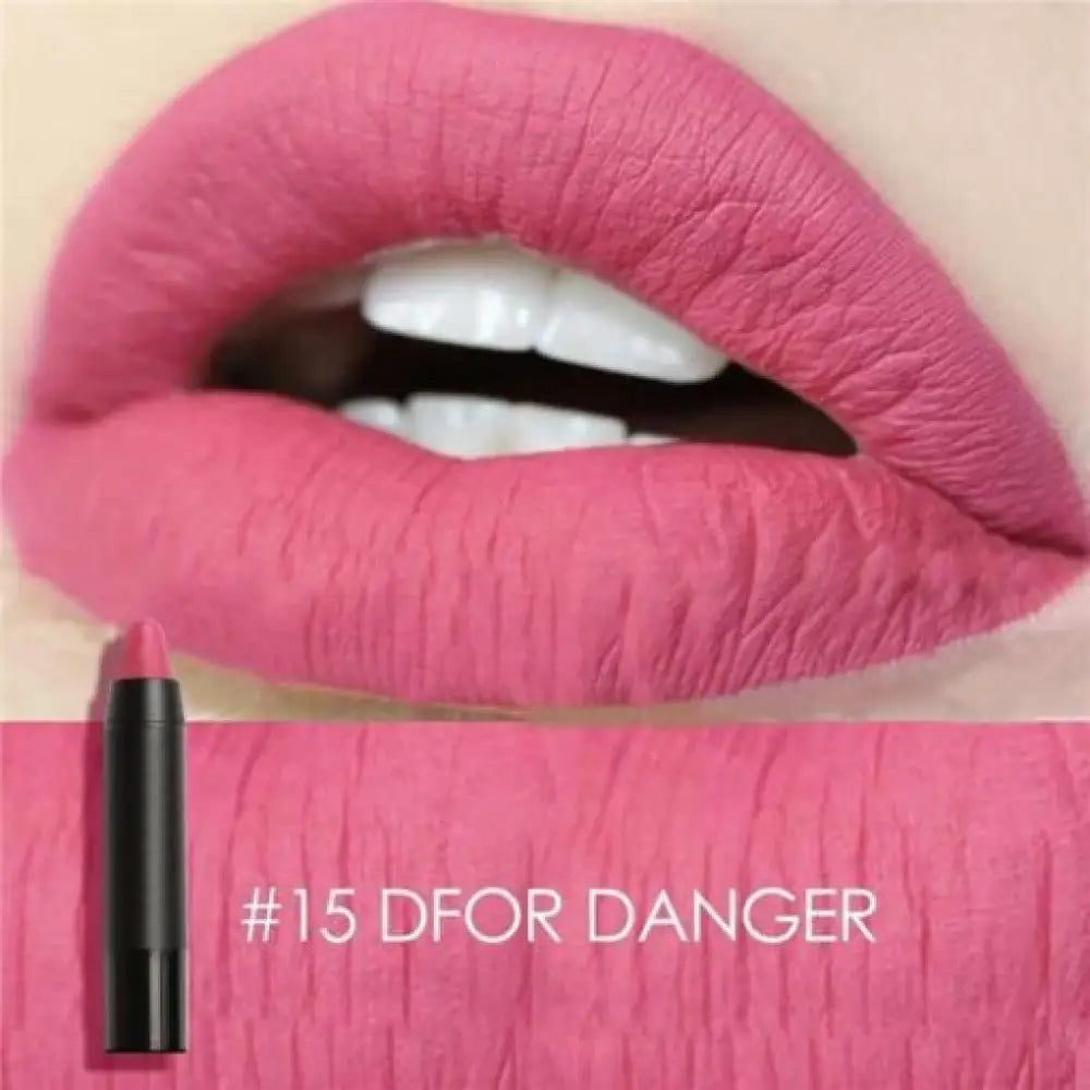 Waterproof Matte Lipstick – Long-Lasting, 19 Shades, All Skin