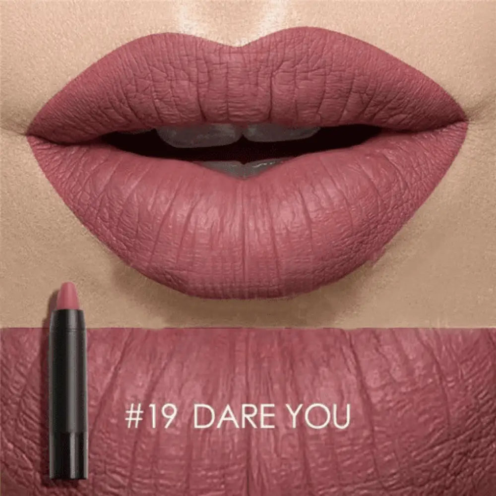 Waterproof Matte Lipstick – Long-Lasting, 19 Shades, All Skin