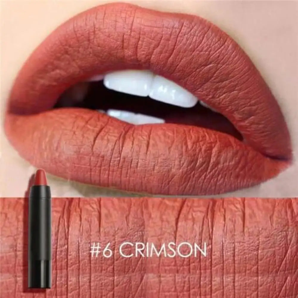 Waterproof Matte Lipstick – Long-Lasting, 19 Shades, All Skin