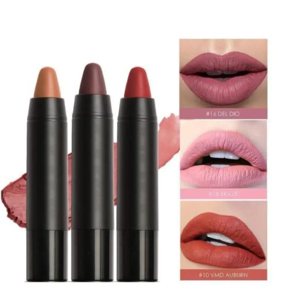 Waterproof Matte Lipstick – Long-Lasting, 19 Shades, All Skin