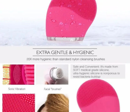Waterproof Silicone Facial Cleansing Brush 