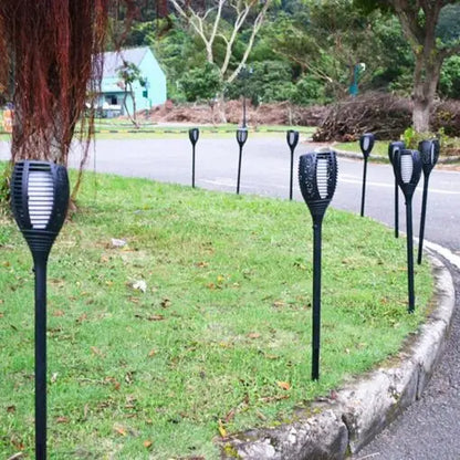 Waterproof Solar Powered Outdoor Garden Light Flickering Torch
