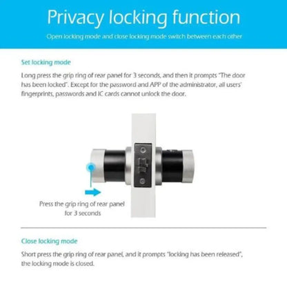 WiFi Fingerprint Smart Door Lock – 5-in-1 Access, App Control