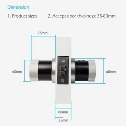 WiFi Fingerprint Smart Door Lock – 5-in-1 Access, App Control