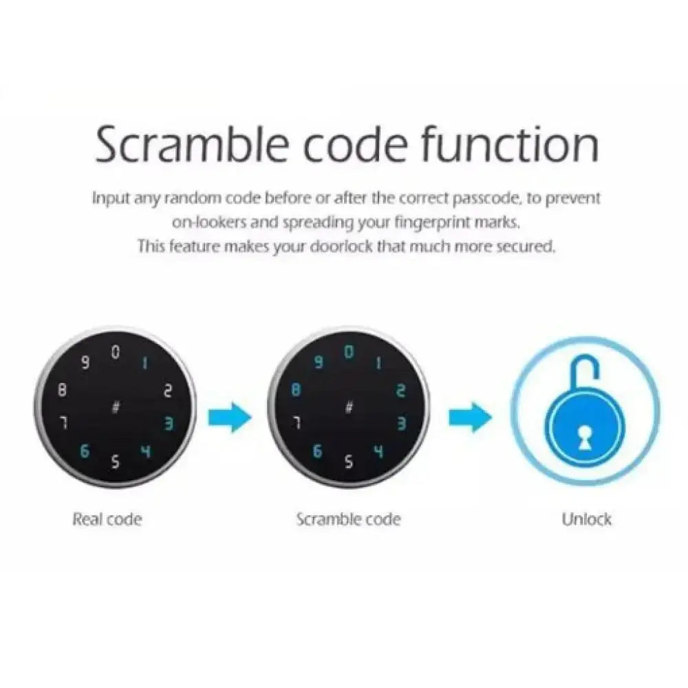 WiFi Fingerprint Password Smart Door Lock - Ninjanew