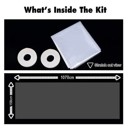 Window Shrink Film Insulation Kit – 62” x 210”, Patio Door