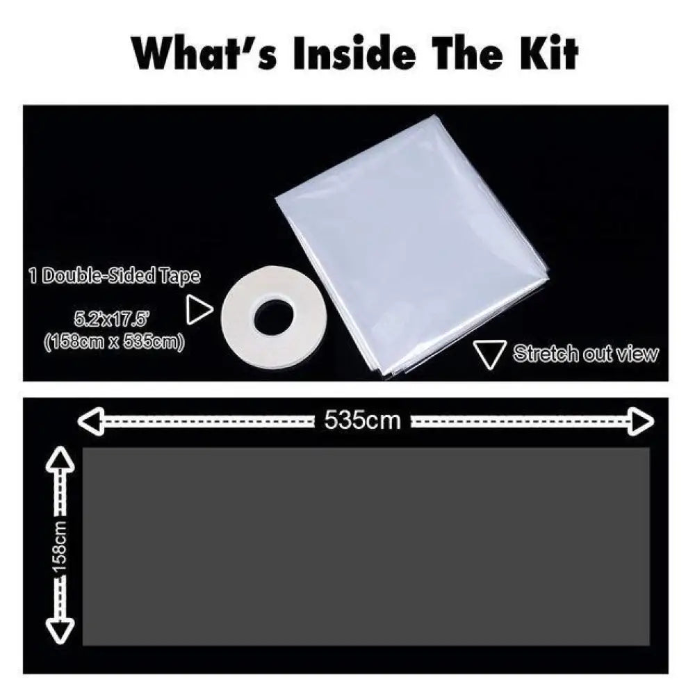 Window Shrink Film Patio Door Insulation Kit