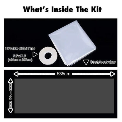 Window Shrink Film Patio Door Insulation Kit