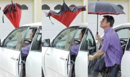 Windproof Double - Layer Inverted Umbrella - Ninjanew