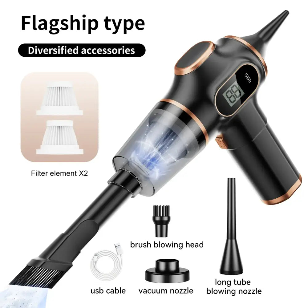 Wireless Car Vacuum Cleaner – High-Power Portable Mini Vacuum for Car, Home, Sofa, Office & Carpet