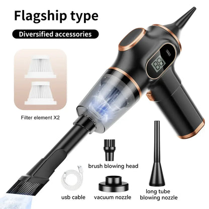 Wireless Car Vacuum Cleaner – High-Power Portable Mini Vacuum for Car, Home, Sofa, Office & Carpet