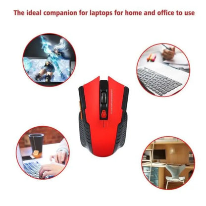 Wireless Computer Gaming Mouse – 2.4GHz, Adjustable DPI