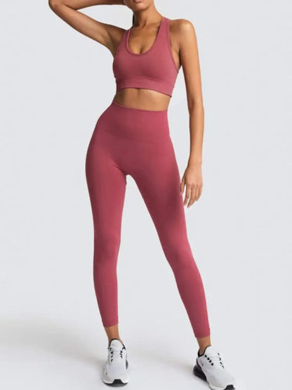 Women's Seamless Vest & Trousers Two-Piece Set