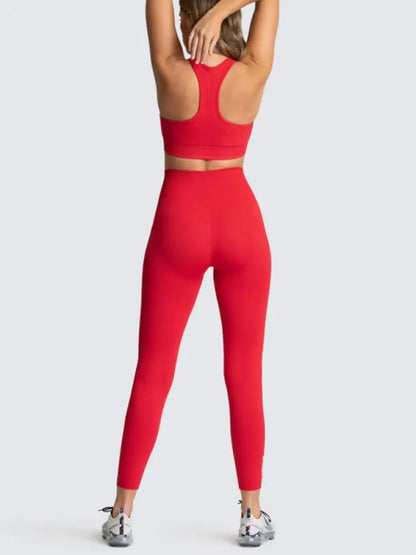Women's Seamless Vest & Trousers Two-Piece Set
