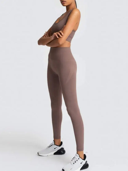 Women's Seamless Vest & Trousers Two-Piece Set