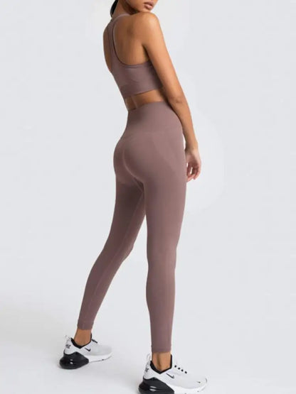Women's Seamless Vest & Trousers Two-Piece Set