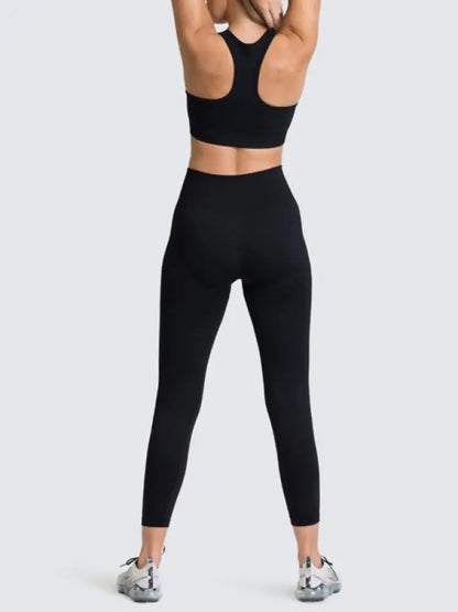 Women's Seamless Vest & Trousers Two-Piece Set – 13 Colors