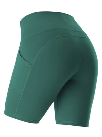 Women's High-Waist Bike Shorts – Compressive, Pocket, 5 Colors