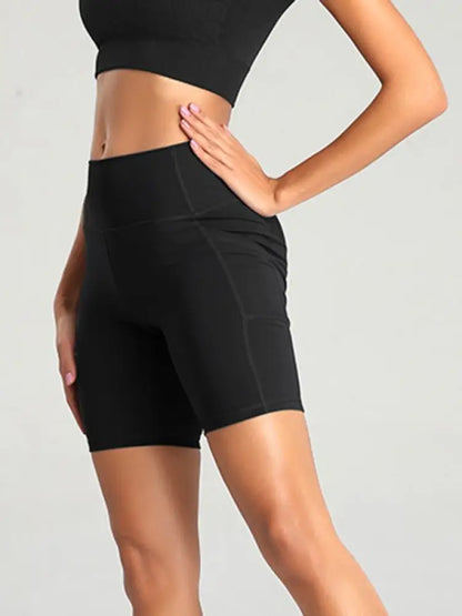 Women's High-Waist Bike Shorts – Compressive, Pocket, 5 Colors