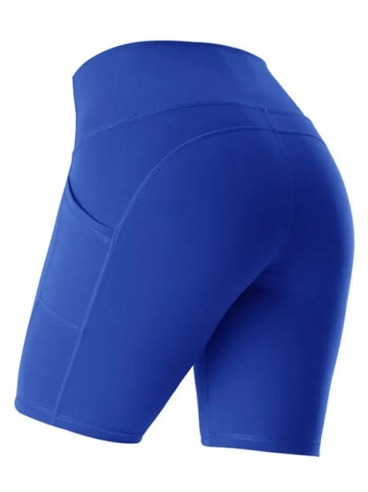 Women's High-Waist Bike Shorts – Compressive, Pocket, 5 Colors