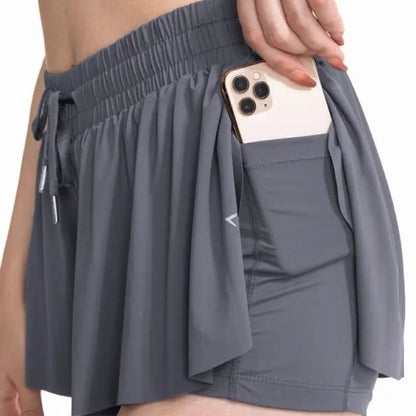 Women's Solid Color Runner Shorts – Lightweight, 10 Colors