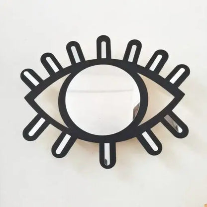 Wooden Eye Shape Wall Decorative Mirror