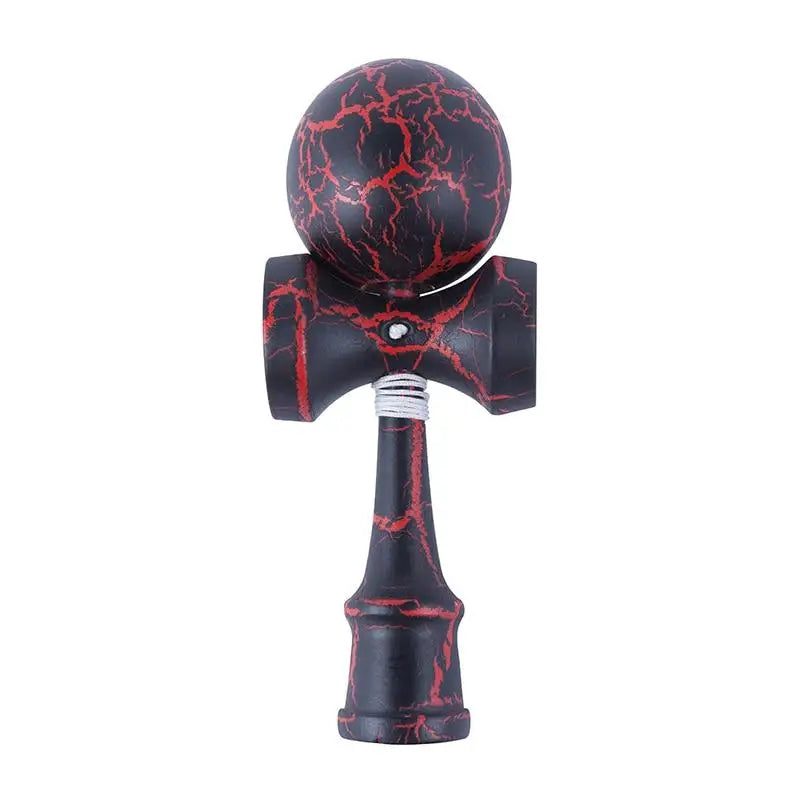 Wooden Kendama Toy – Crack Design Beech Wood Ball Game for Kids & Adults, Outdoor Skill Sports Toy