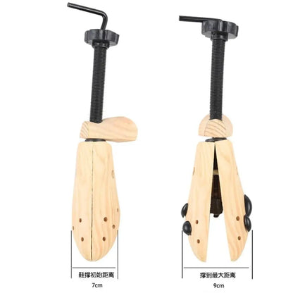 Wooden Shoe Stretcher – Adjustable Width & Length S/M/L