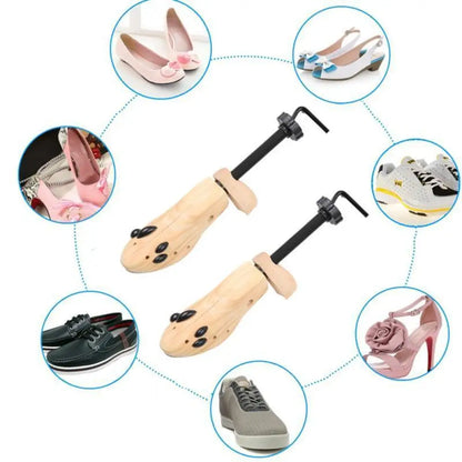 Wooden Shoe Stretcher – Adjustable Width & Length S/M/L