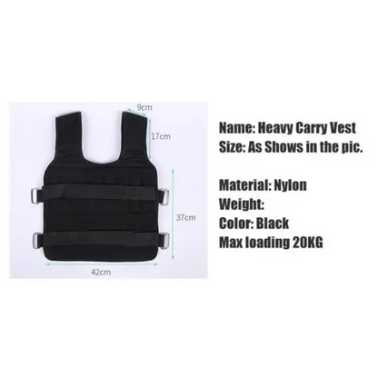 Workout Adjustable Weighted Vest 40/110 LB