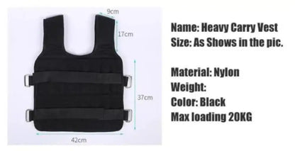 Workout Adjustable Weighted Vest 40/110 LB - Ninjanew