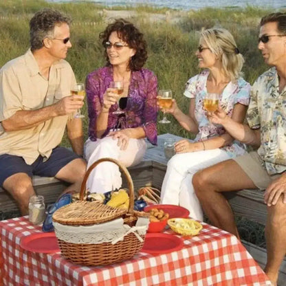 Woven Picnic Basket Handmade Large Wicker Basket - Ninjanew