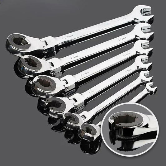 Flexible Head Tubing Ratchet Wrench