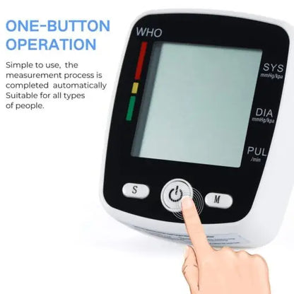 Wrist Blood Pressure Monitor Cuff with LCD Display