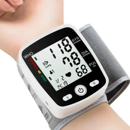 Wrist Blood Pressure Monitor Cuff with LCD Display