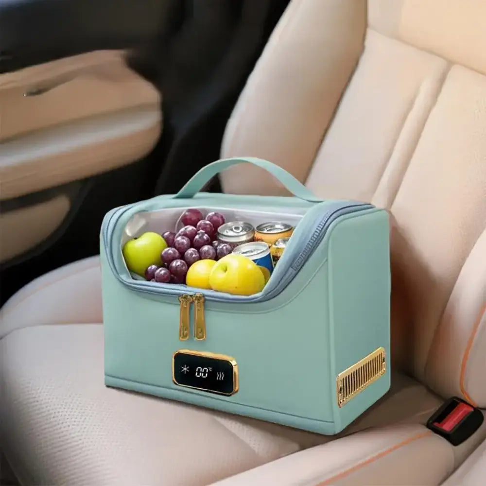 Yannice 12V/220V Mini Car Refrigerator 4L Portable Cooler & Warmer Bag for Home Car Travel