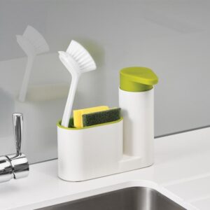 Soap dispenser and storage shelf