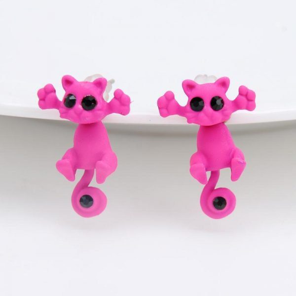 Trap Cat Stud Earrings - Image 3