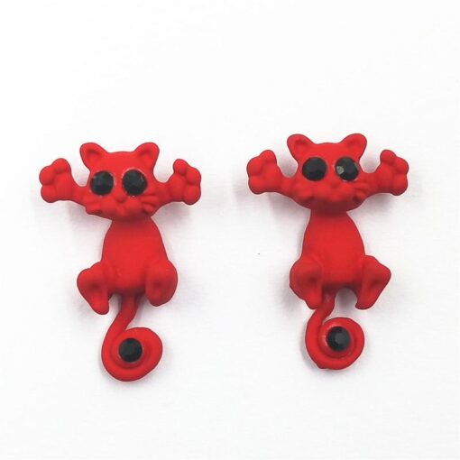 Trap Cat Stud Earrings - Image 4