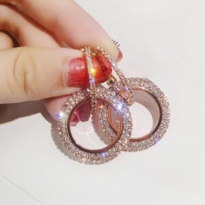 Rhinestone Geometric Earrings