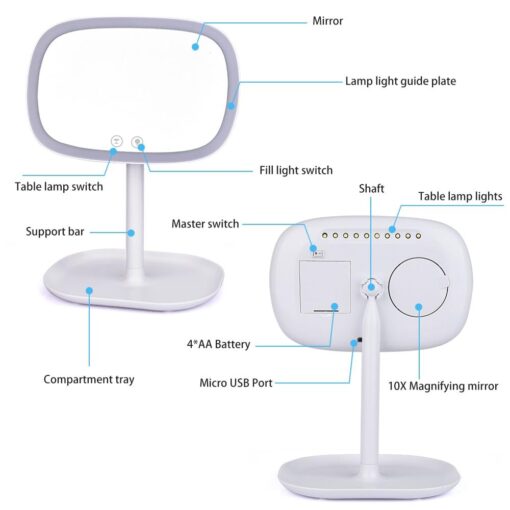 Adjustable Glow Mirror - Image 2