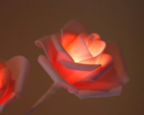 Glowing Flowers Rose Decor - Image 4