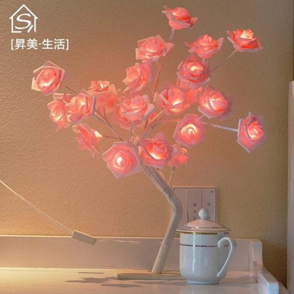Glowing Flowers Rose Decor - Image 3