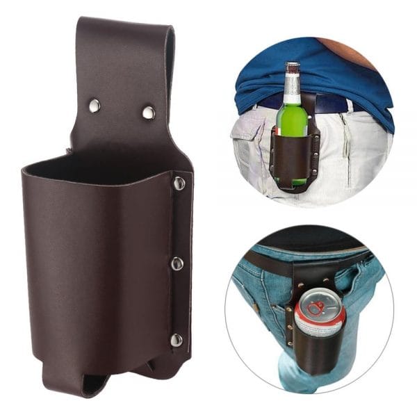 Classic PU Leather Beer Bottle Waist Holster - Image 2