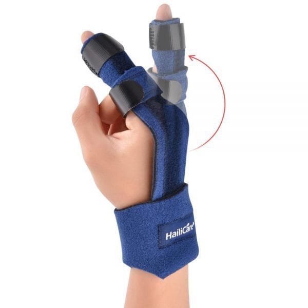 Aluminum Finger Splint Brace with Adjustable Strap – Pain Relief & Fracture Protection Support - Image 2
